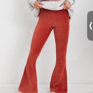 Aerie Rust Flare Pants